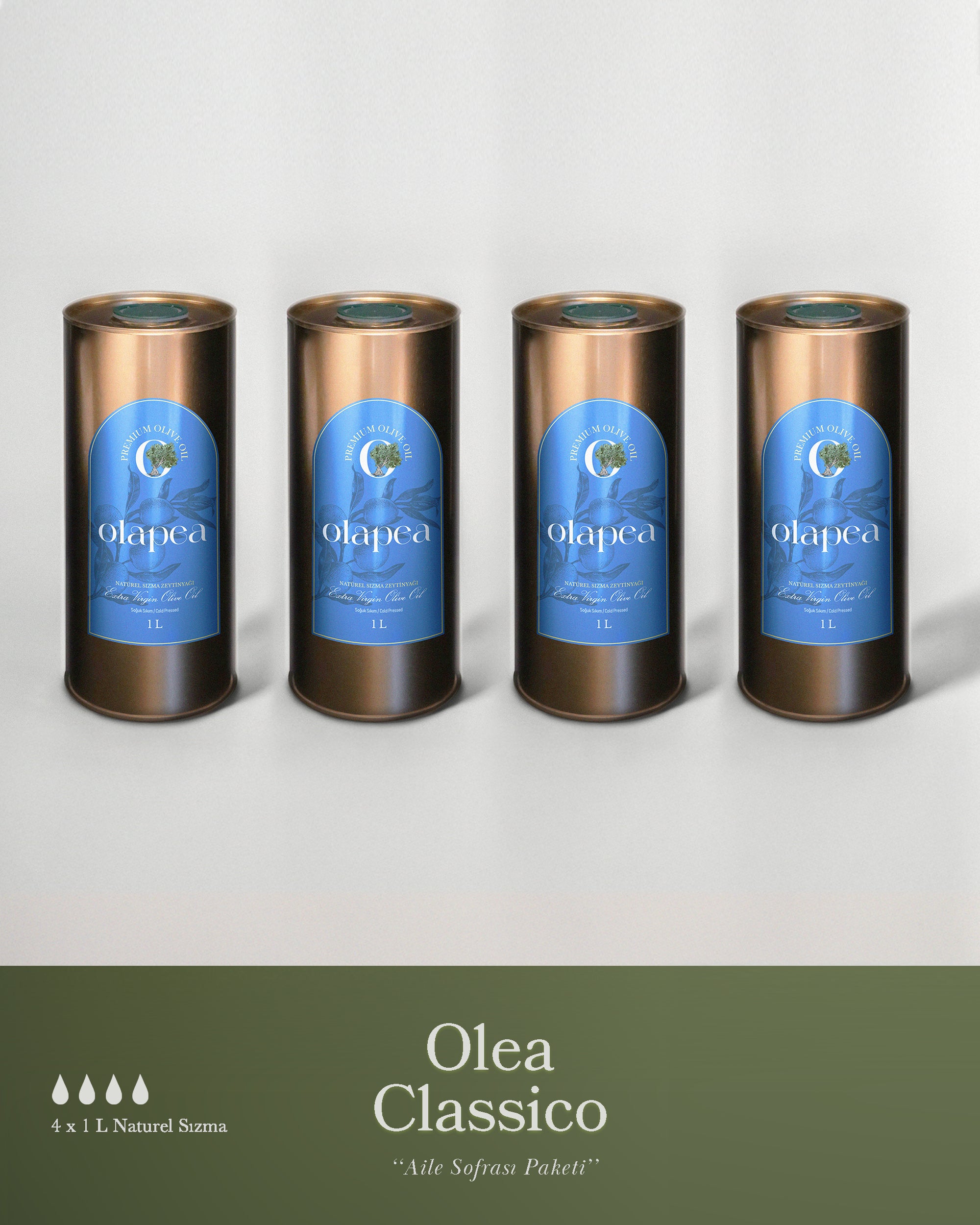 Olea Classico- 4’lü 1 L Zeytinyağı