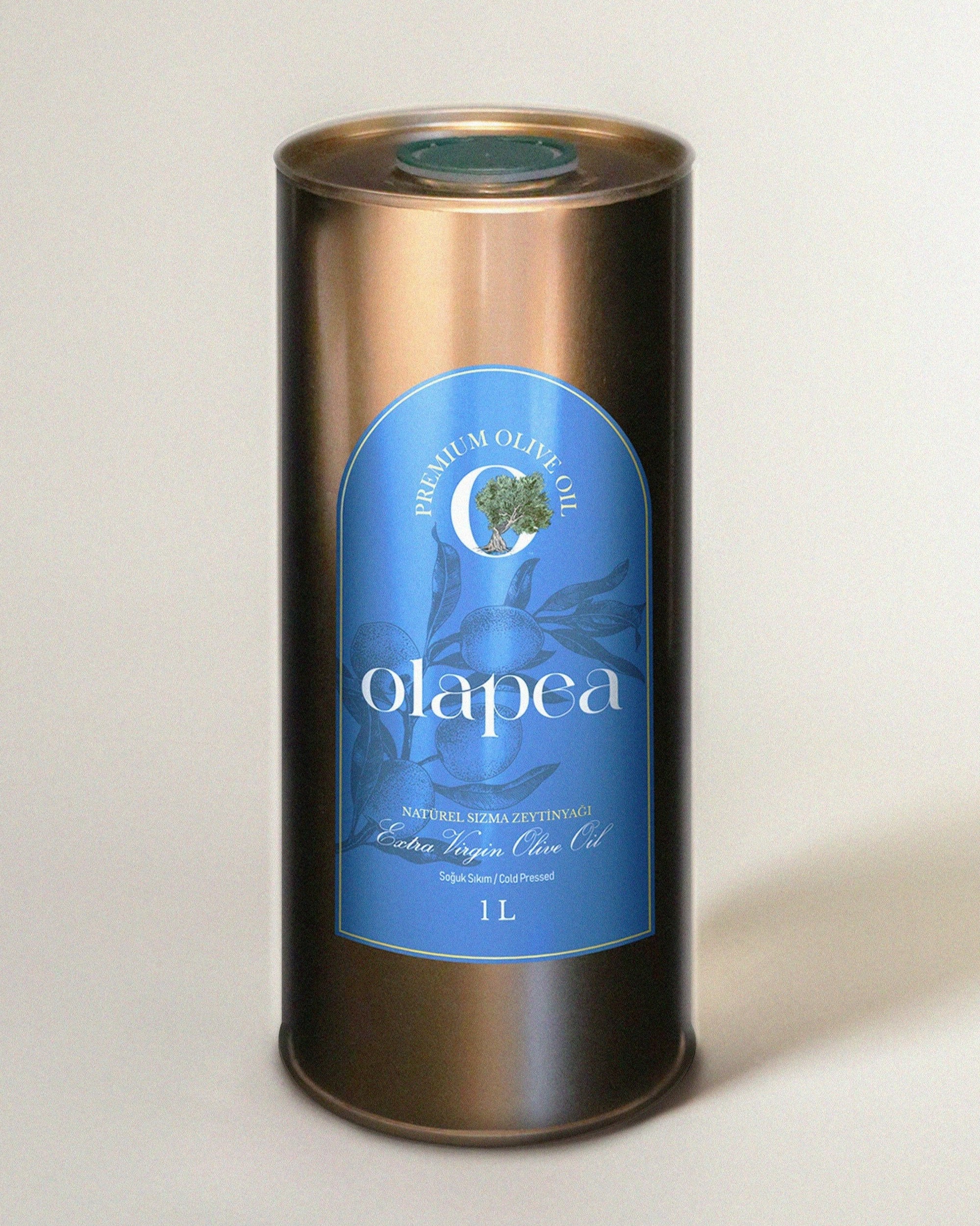 Olapea Ayvalık (Edremit) Erken Hasat Soğuk Sıkım Zeytinyağı 1 Litre.