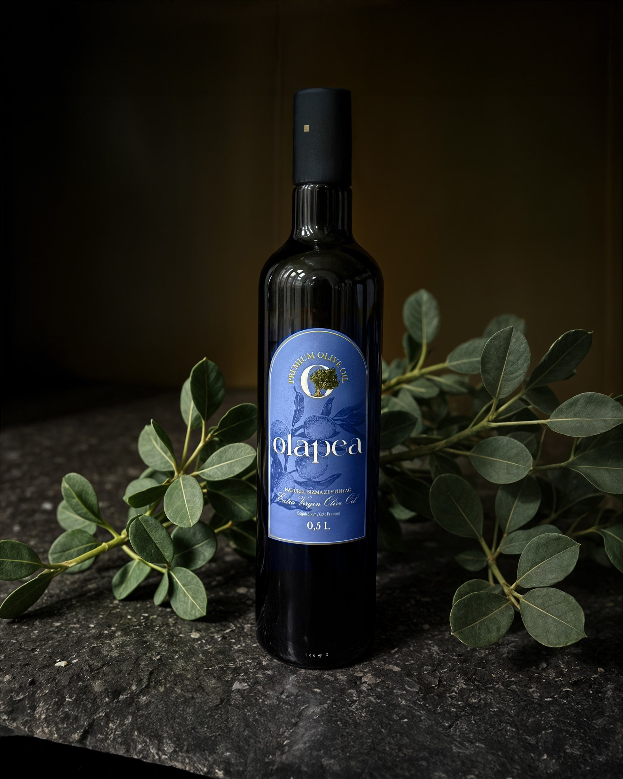 Olapea Ayvalık (Edremit) Erken Hasat Soğuk Sıkım Zeytinyağı (500ml).