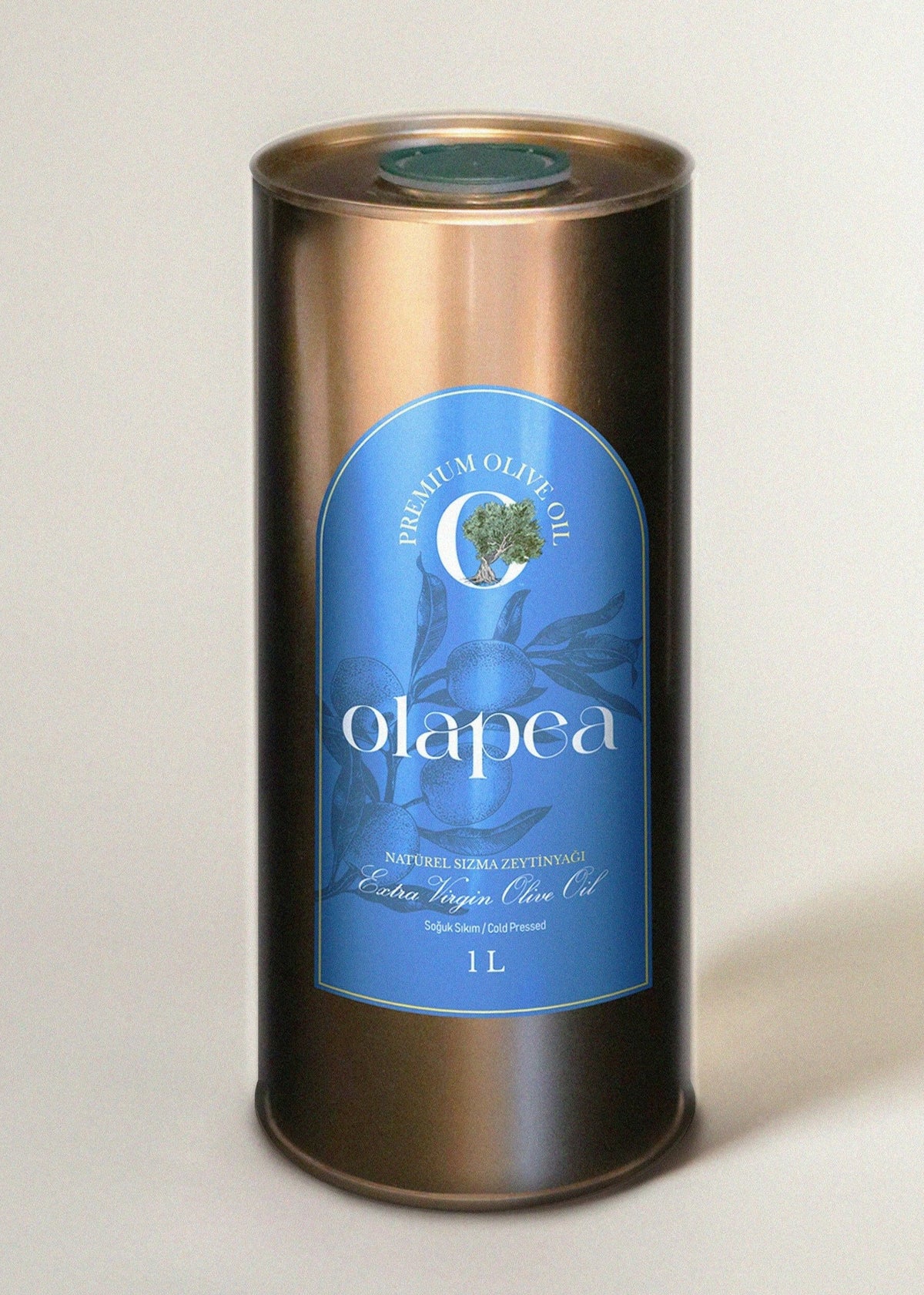 Olapea Ayvalık (Edremit) Erken Hasat Soğuk Sıkım Zeytinyağı 1 Litre.